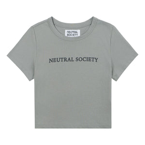 NEUTRAL SOCIETY NS LOGO CROPPED TOP-GREY