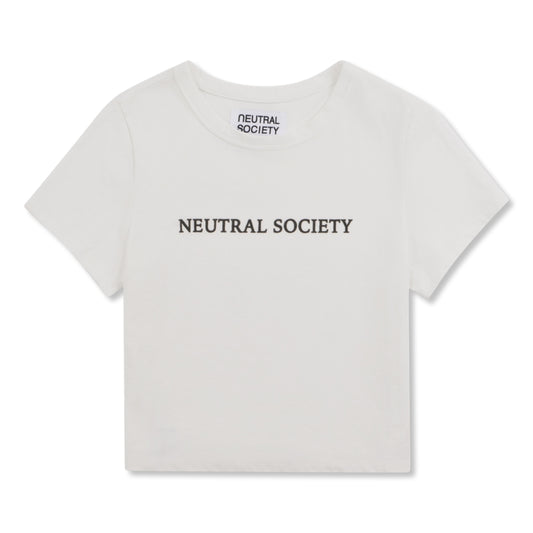 NEUTRAL SOCIETY NS LOGO CROPPED TOP-WHITE