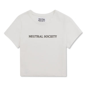 NEUTRAL SOCIETY NS LOGO CROPPED TOP-WHITE