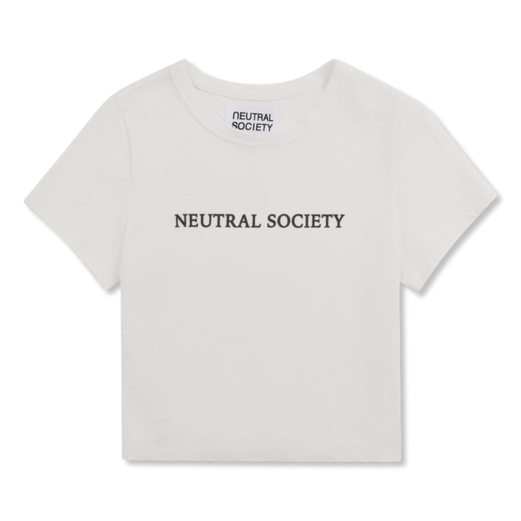 NEUTRAL SOCIETY NS LOGO CROPPED TOP-WHITE