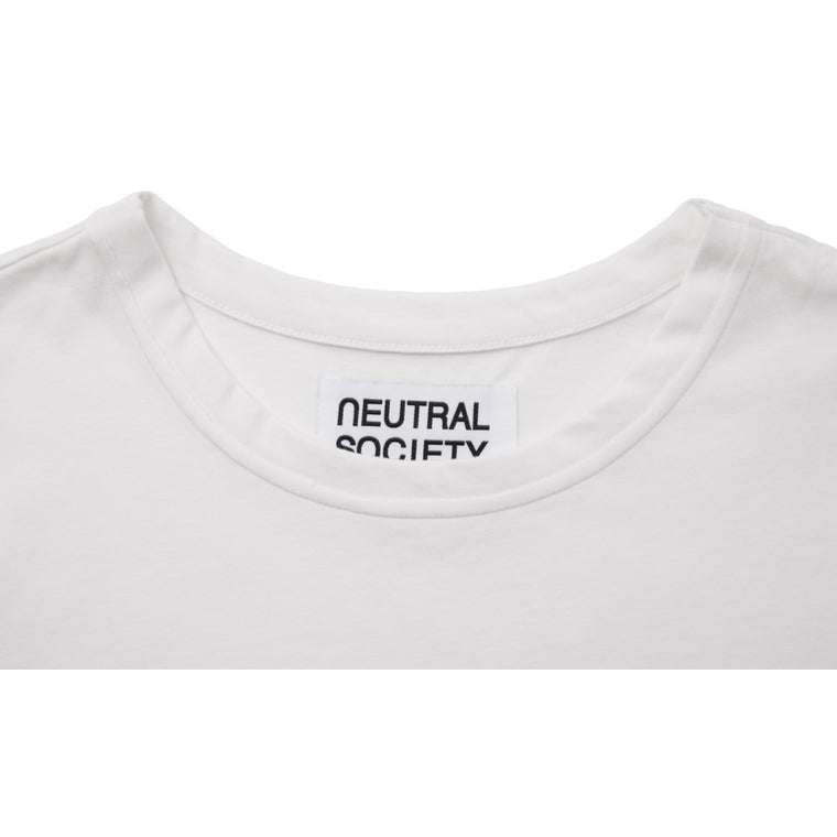 NEUTRAL SOCIETY NS LOGO CROPPED TOP-WHITE