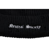 NEUTRAL SOCIETY NS LOGO DESTROY BEANIE-BLACK