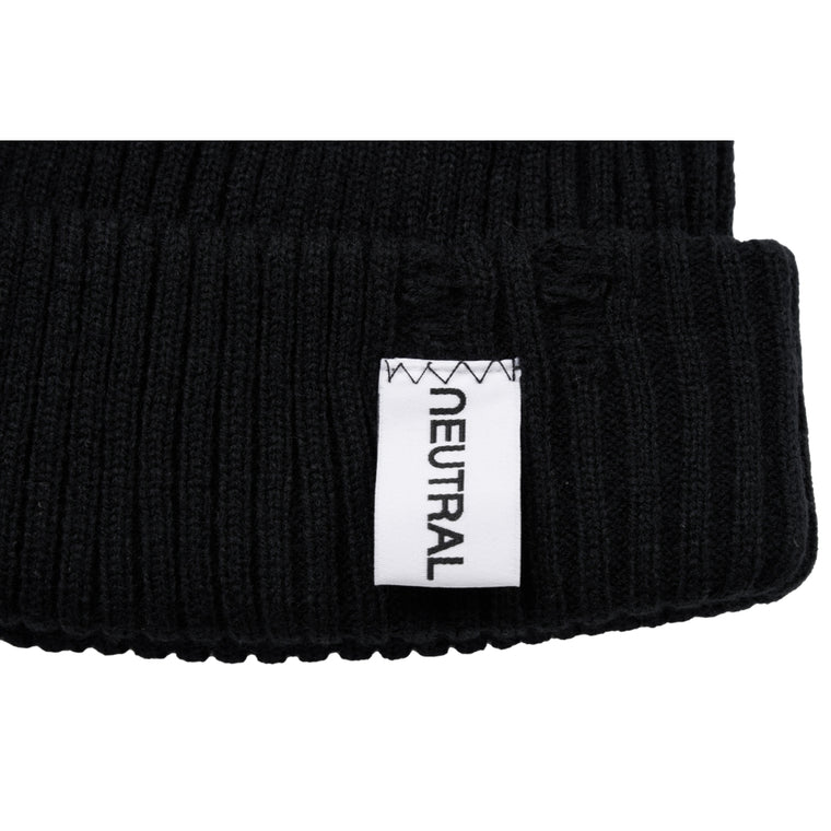 NEUTRAL SOCIETY NS LOGO DESTROY BEANIE-BLACK
