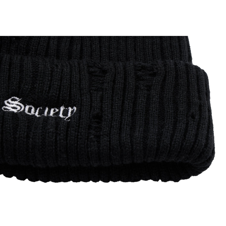 NEUTRAL SOCIETY NS LOGO DESTROY BEANIE-BLACK