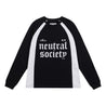 NEUTRAL SOCIETY NS LOGO FOOTBALL SWEATSHIRT-BLACK