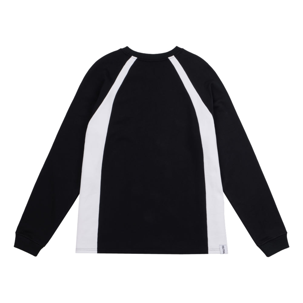 NEUTRAL SOCIETY NS LOGO FOOTBALL SWEATSHIRT-BLACK