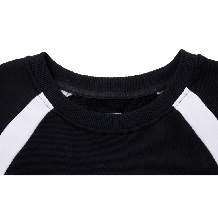 NEUTRAL SOCIETY NS LOGO FOOTBALL SWEATSHIRT-BLACK
