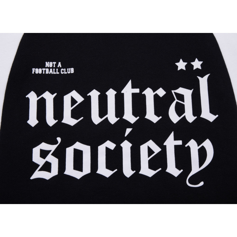 NEUTRAL SOCIETY NS LOGO FOOTBALL SWEATSHIRT-BLACK