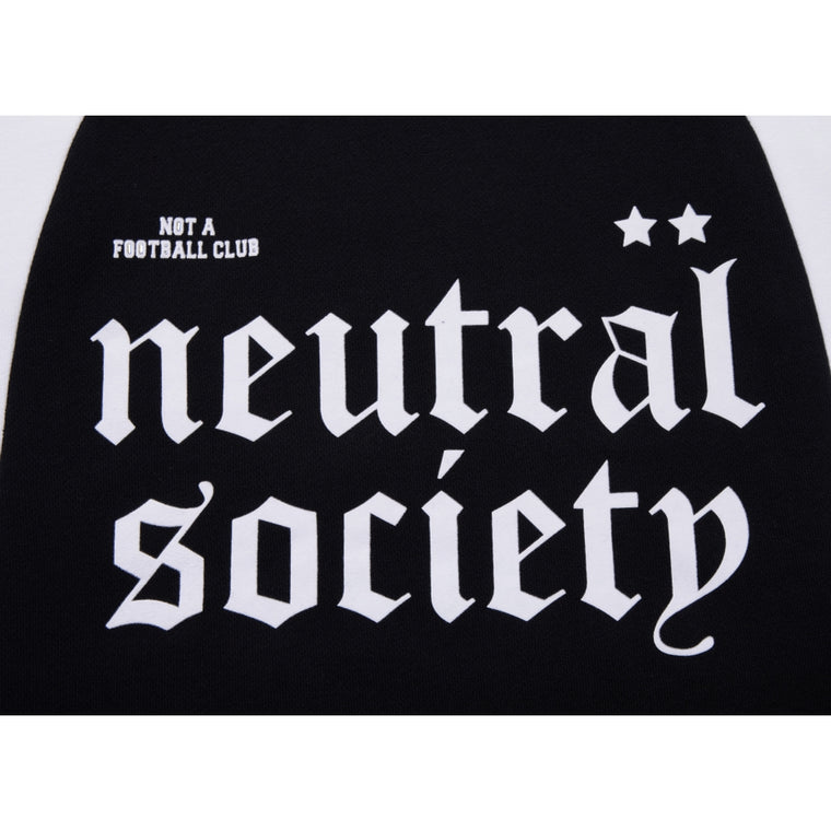 NEUTRAL SOCIETY NS LOGO FOOTBALL SWEATSHIRT-BLACK