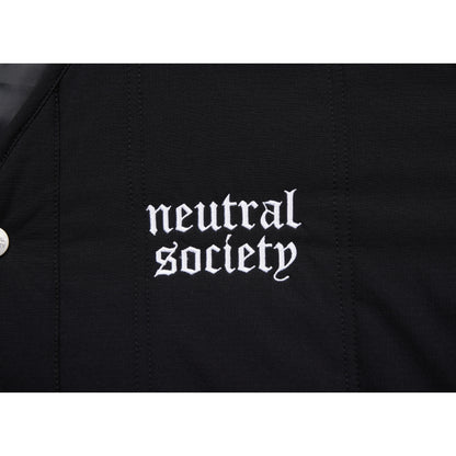NEUTRAL SOCIETY NS LOGO LINER JACKET-BLACK