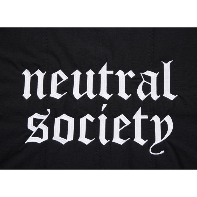 NEUTRAL SOCIETY NS LOGO LINER JACKET-BLACK