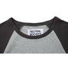 NEUTRAL SOCIETY NS LOGO MINI RAGLAN TEE-HEATHER GREY