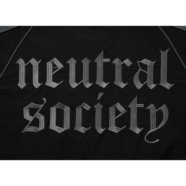 NEUTRAL SOCIETY NS LOGO RACING TRACK JACKET-BLACK
