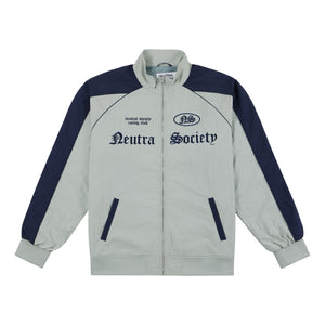 NEUTRAL SOCIETY NS LOGO RACING TRACK JACKET-LIGHT GREY
