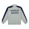 NEUTRAL SOCIETY NS LOGO RACING TRACK JACKET-LIGHT GREY