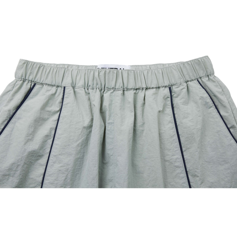 NEUTRAL SOCIETY NS LOGO RACING TRACK PANTS-LIGHT GREY
