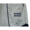NEUTRAL SOCIETY NS LOGO RACING TRACK PANTS-LIGHT GREY