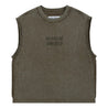 NEUTRAL SOCIETY NS LOGO SLEEVELESS-BROWN