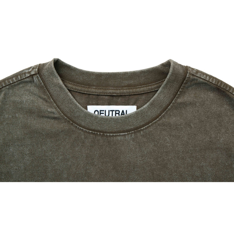 NEUTRAL SOCIETY NS LOGO SLEEVELESS-BROWN