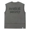 NEUTRAL SOCIETY NS LOGO SLEEVELESS-GREY