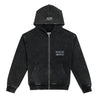 NEUTRAL SOCIETY NS LOGO ZIP UP HOODIE-BLACK
