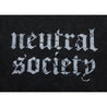 NEUTRAL SOCIETY NS LOGO ZIP UP HOODIE-BLACK
