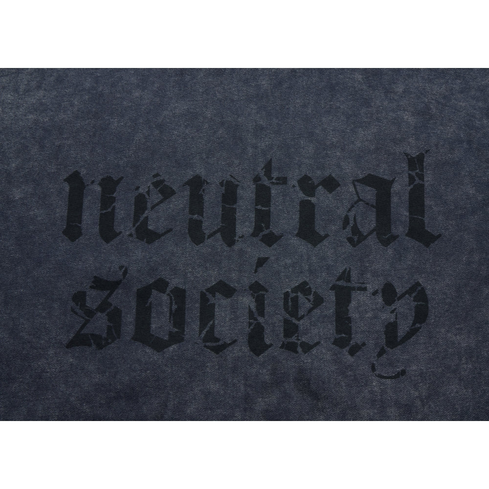 NEUTRAL SOCIETY NS LOGO ZIP UP HOODIE-NAVY