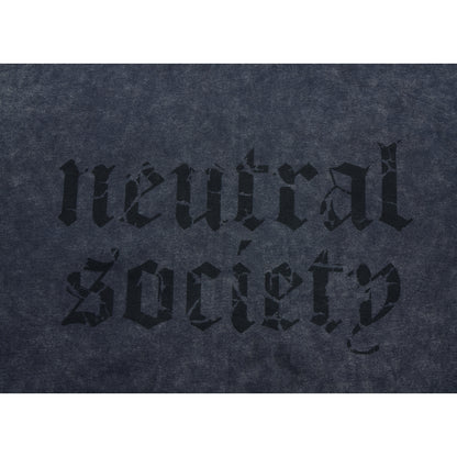NEUTRAL SOCIETY NS LOGO ZIP UP HOODIE-NAVY