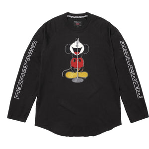 SUPREME / NUMBER (N)INE MICKEY MOUSE RAGLAN L/S TOP-BLACK