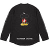 SUPREME / NUMBER (N)INE MICKEY MOUSE RAGLAN L/S TOP-BLACK