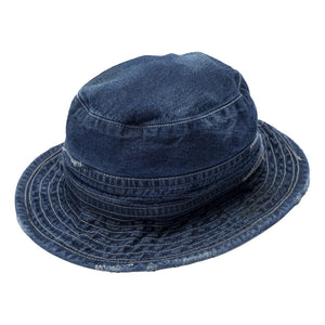 MADNESS NV. NEP DENIM BUCKET HAT (MADE IN JAPAN)-INDIGO