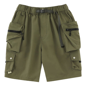 A[S]USL NYLON 3D POCKETS SHORTS-LIGHT OLIVE