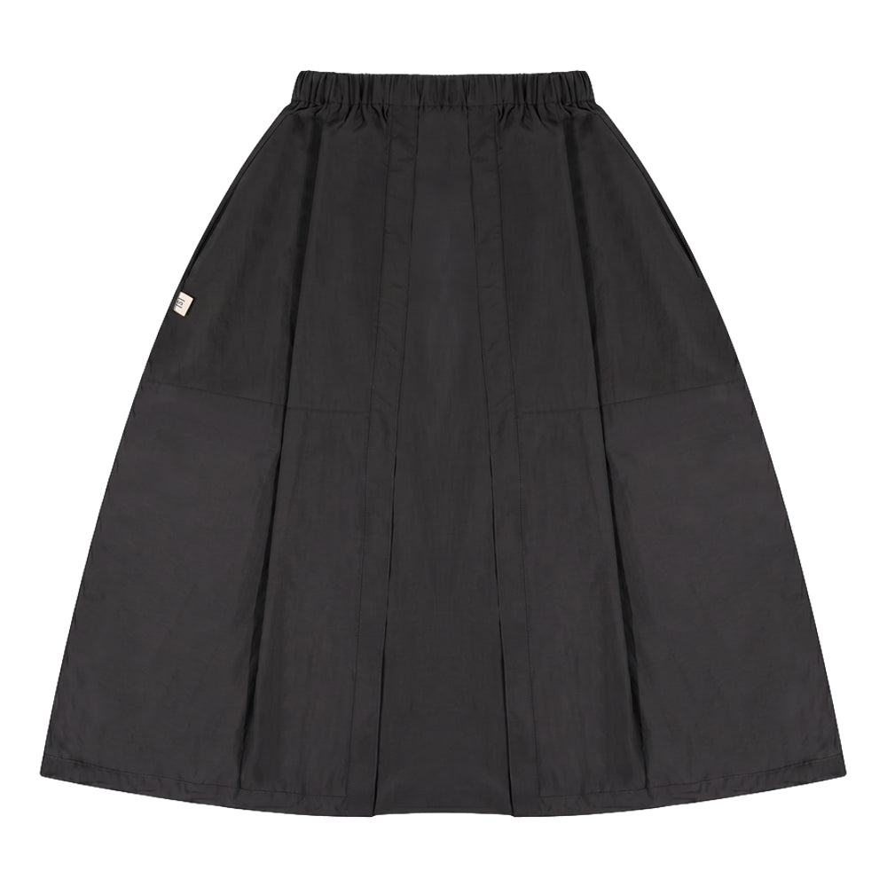 A[S]USL NYLON BALLOON SKIRT-BLACK