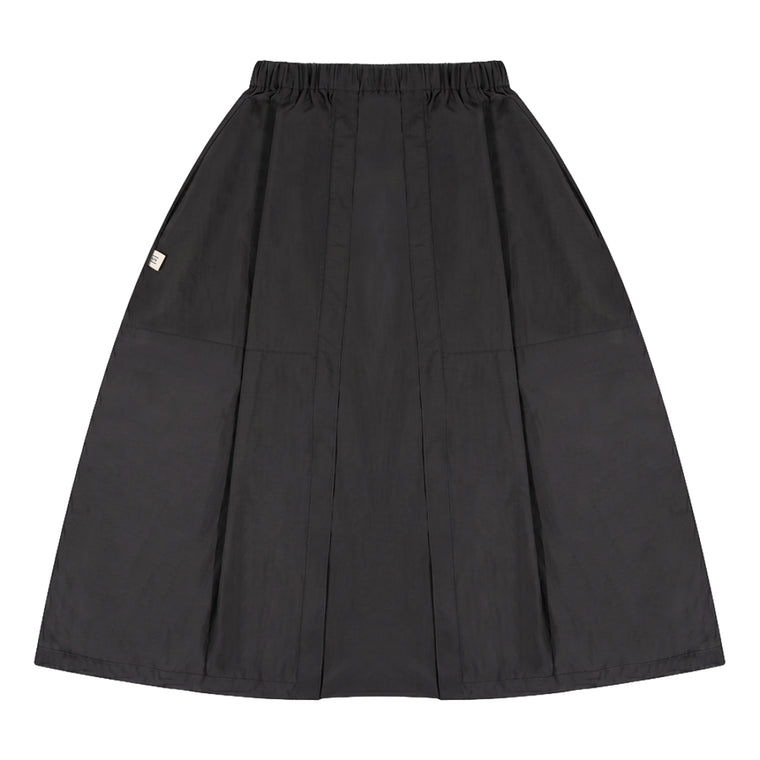 A[S]USL NYLON BALLOON SKIRT-BLACK