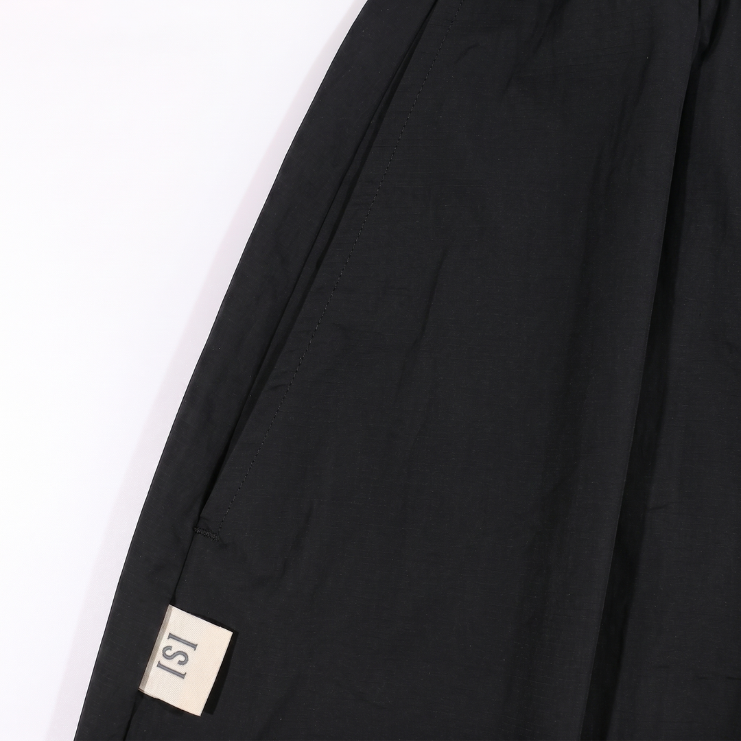 A[S]USL NYLON BALLOON SKIRT-BLACK