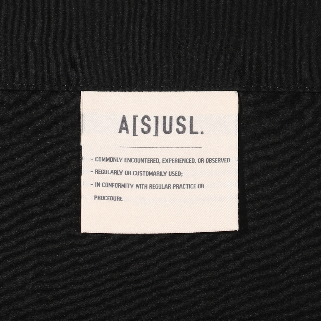 A[S]USL NYLON BALLOON SKIRT-BLACK