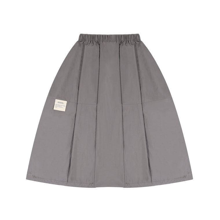 A[S]USL NYLON BALLOON SKIRT-GREY