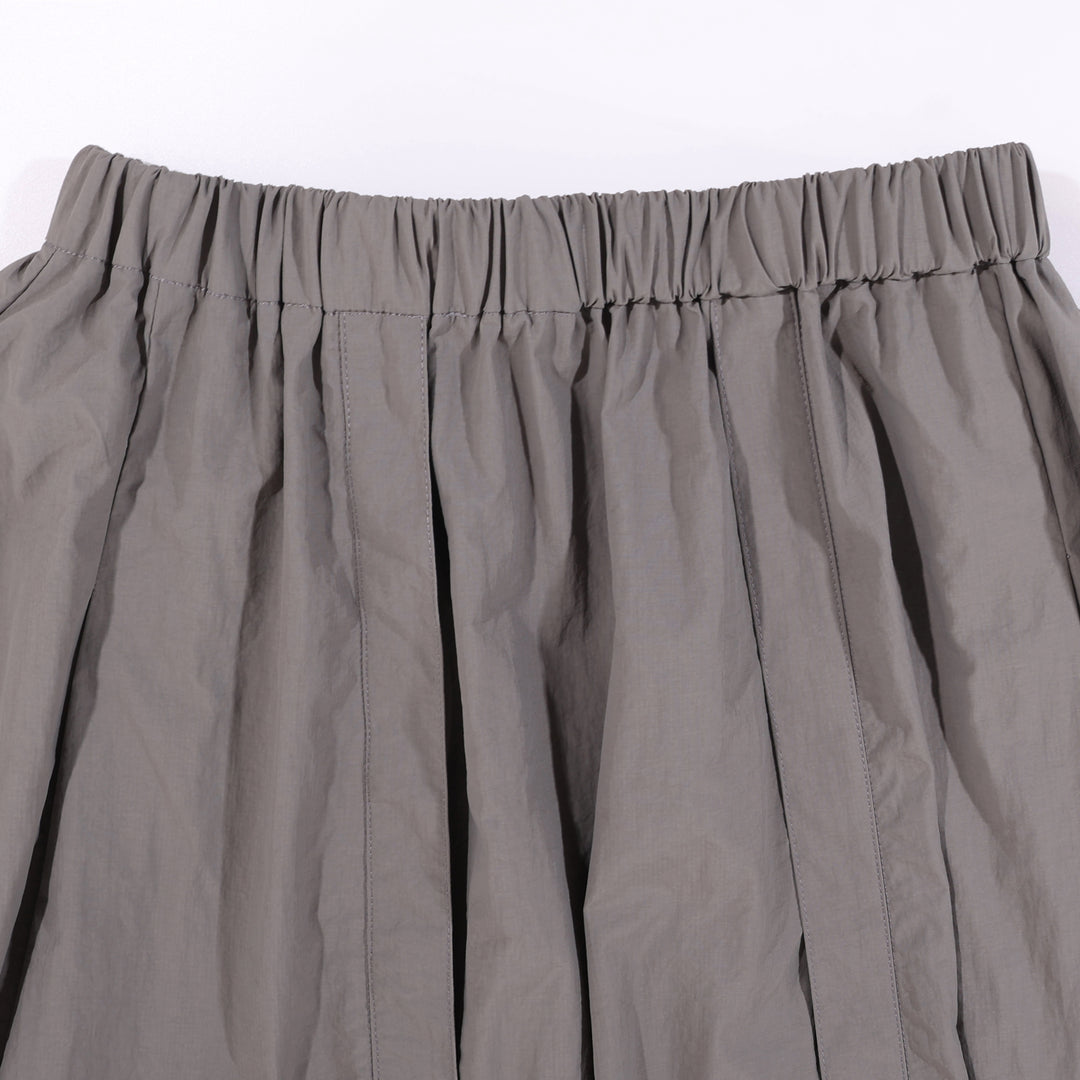 A[S]USL NYLON BALLOON SKIRT-GREY