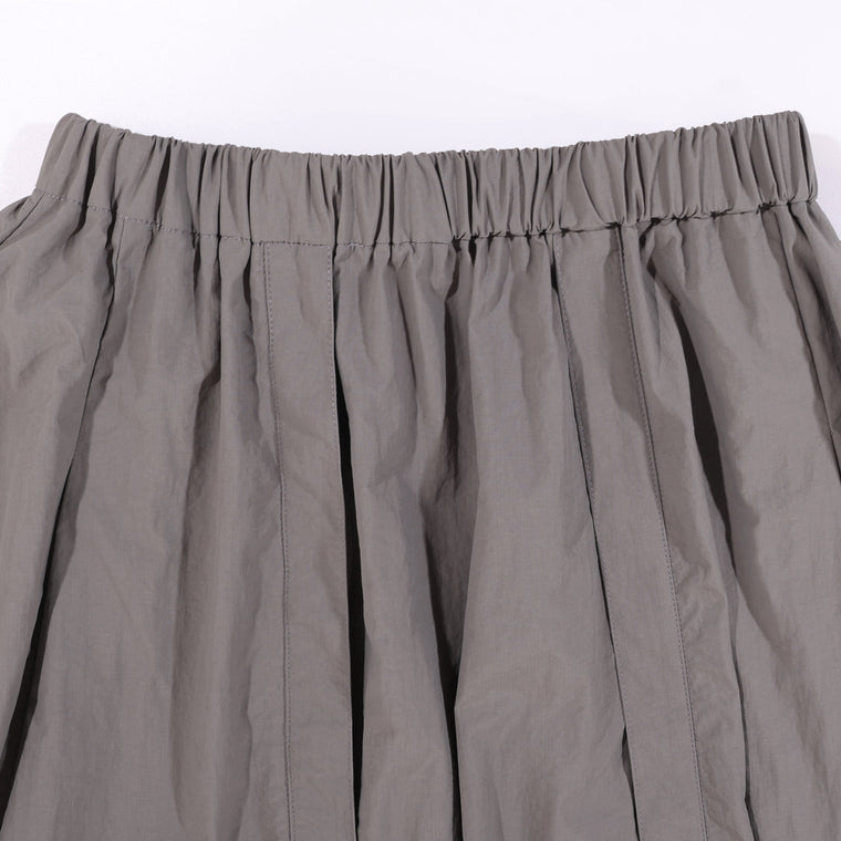 A[S]USL NYLON BALLOON SKIRT-GREY