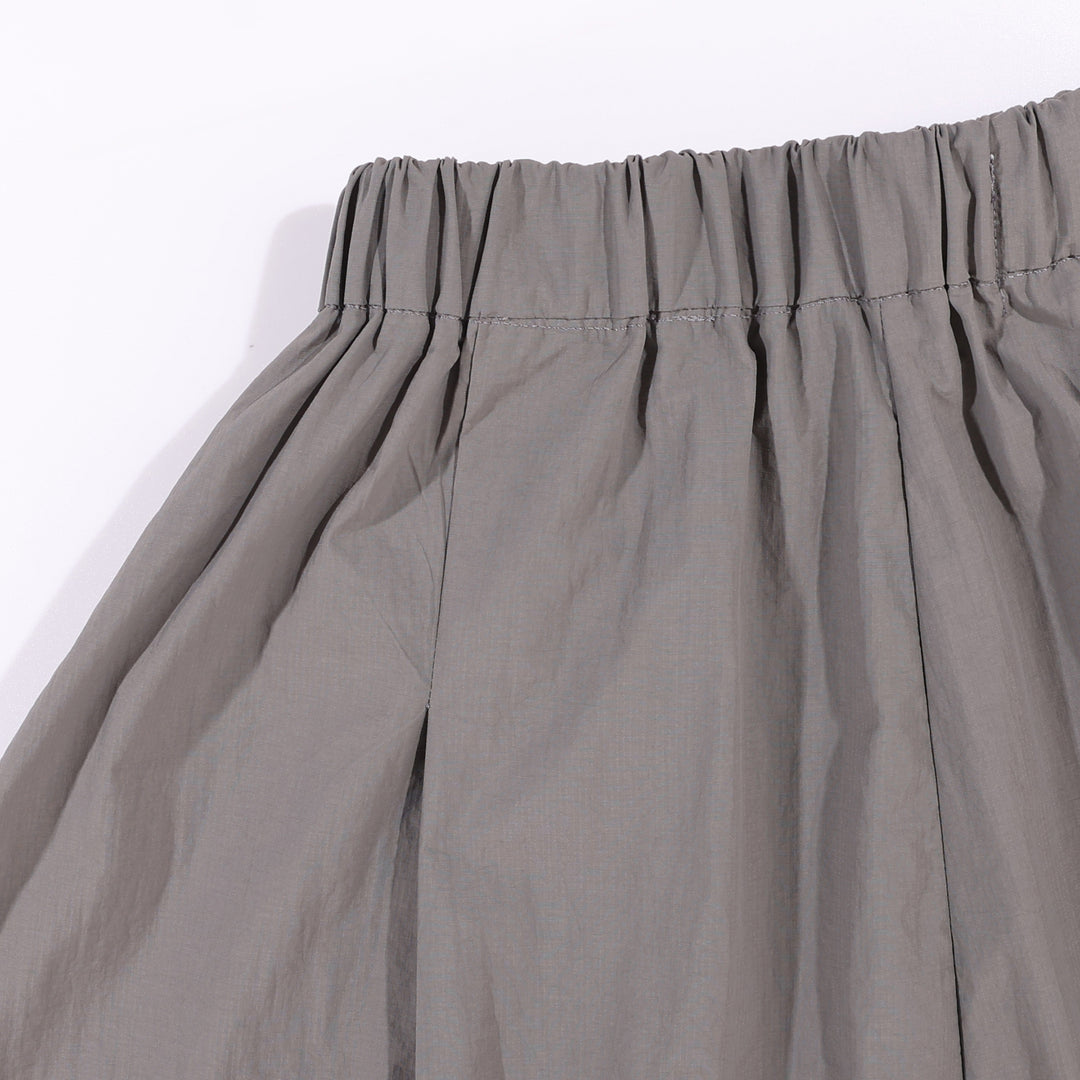 A[S]USL NYLON BALLOON SKIRT-GREY