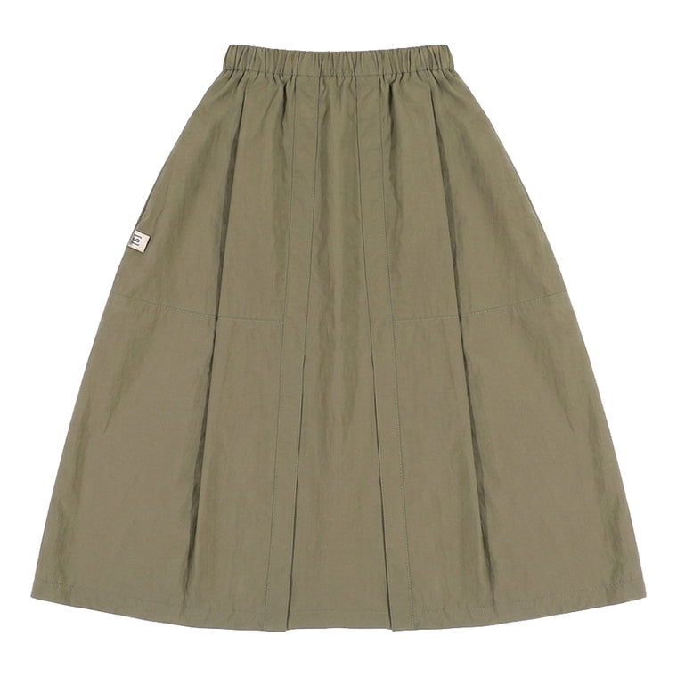 A[S]USL NYLON BALLOON SKIRT-OLIVE