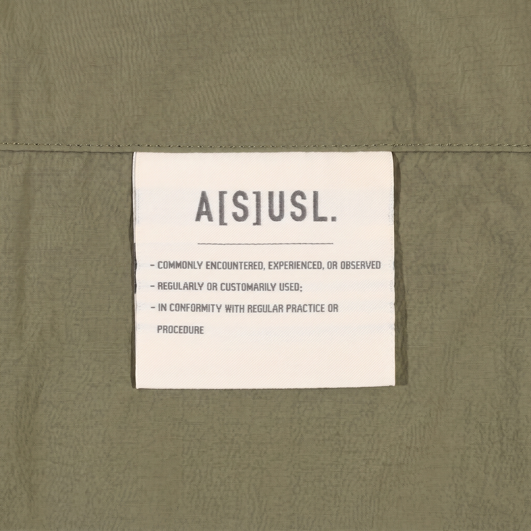 A[S]USL NYLON BALLOON SKIRT-OLIVE