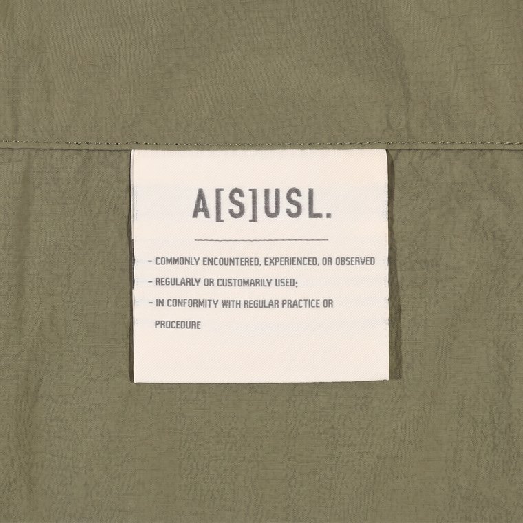 A[S]USL NYLON BALLOON SKIRT-OLIVE