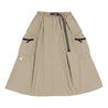 A[S]USL NYLON CARGO FLARE SKIRT-BEIGE