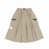A[S]USL NYLON CARGO FLARE SKIRT-BEIGE
