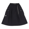A[S]USL NYLON CARGO FLARE SKIRT-BLACK