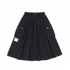 A[S]USL NYLON CARGO FLARE SKIRT-BLACK