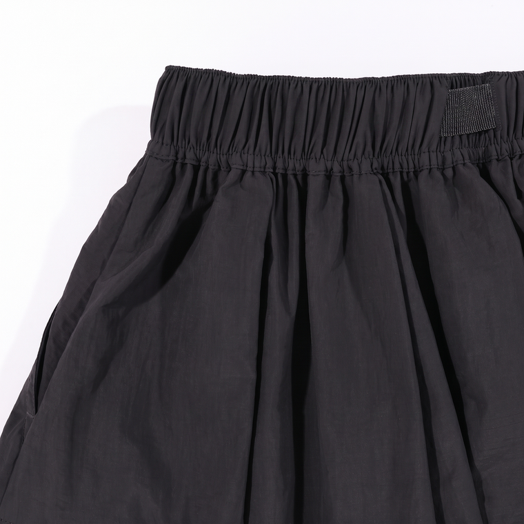A[S]USL NYLON CARGO FLARE SKIRT-BLACK