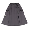 A[S]USL NYLON CARGO FLARE SKIRT-CHARCOAL