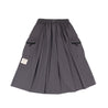 A[S]USL NYLON CARGO FLARE SKIRT-CHARCOAL